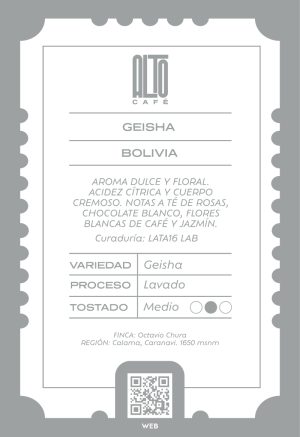 GEISHA LAVADO 250 gr.