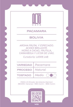 PACAMARA NATURAL 1 kg.